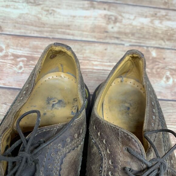 Dr Martens Brown Leather Brogue Shoes 3989 / 34 UK 6 - Made in England - Picture 9 of 14